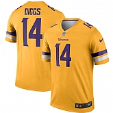Nike Vikings 14 Stefon Diggs Gold Inverted Legend Jersey Dzhi,baseball caps,new era cap wholesale,wholesale hats